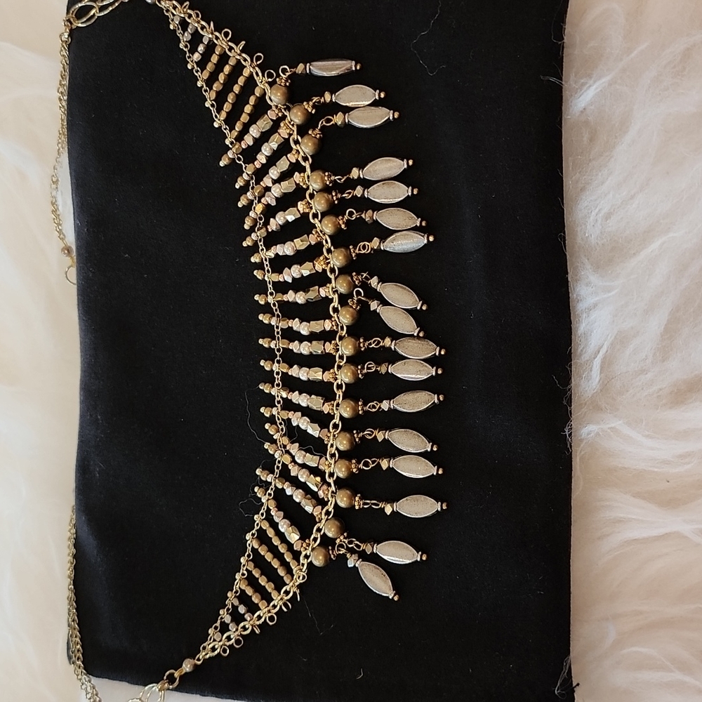 18" statement beaded necklace